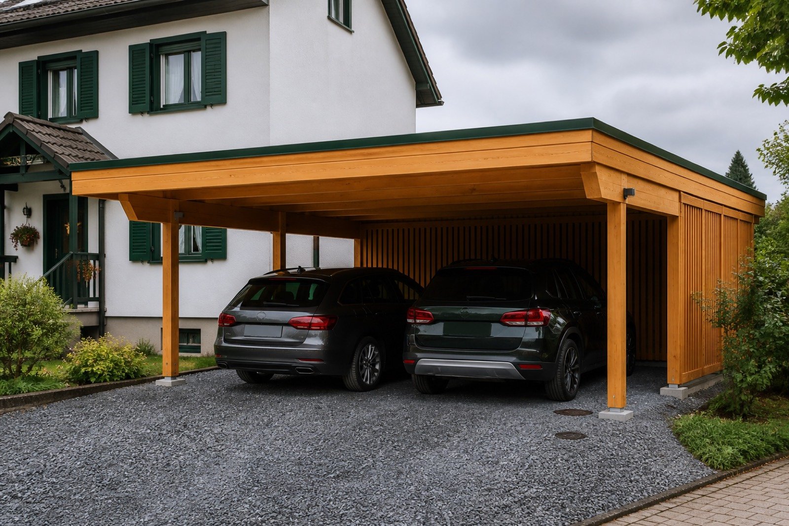 Carport aus Holz
